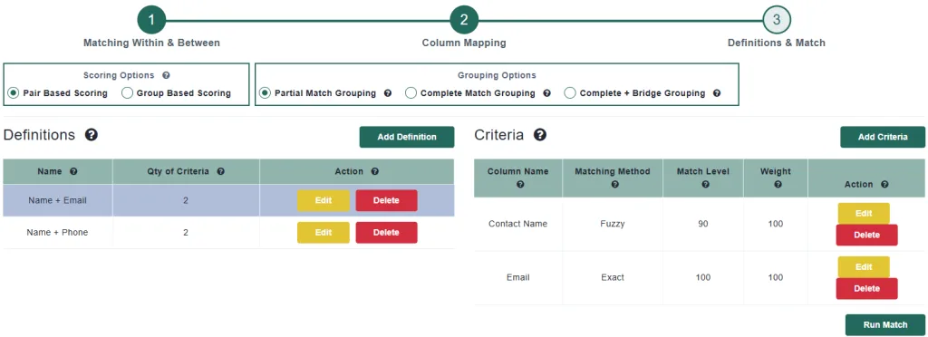 Outlook 365 Matching with Match Data Pro