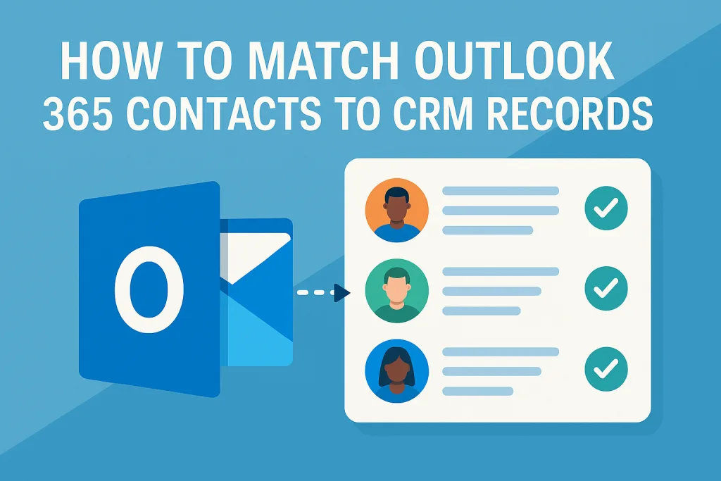 outlook 365 contacts match to crm in MDP