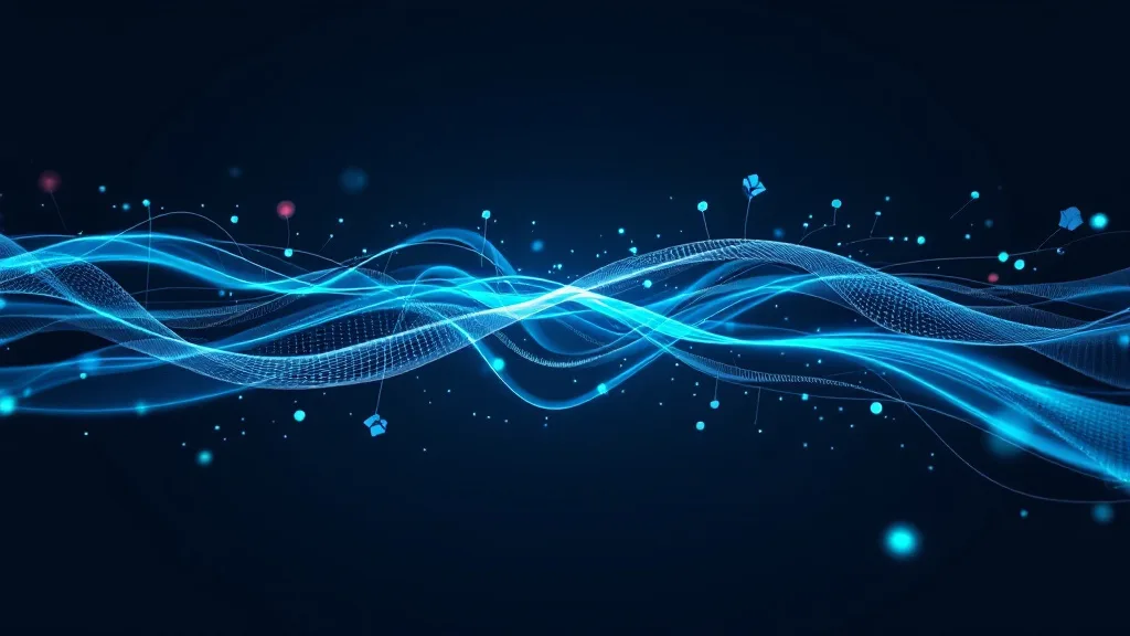 Abstract digital pipeline connecting two data systems representing CRM data migration preparation and cleansing workflow