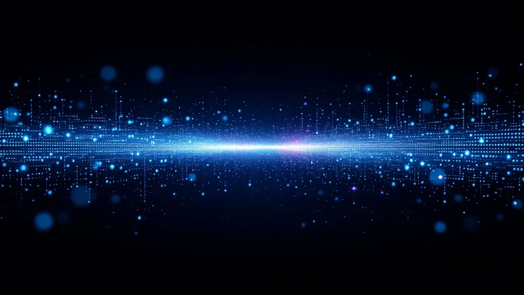 Abstract visualization of multiple data streams merging into a single unified pipeline, representing the merge purge process of consolidating overlapping datasets